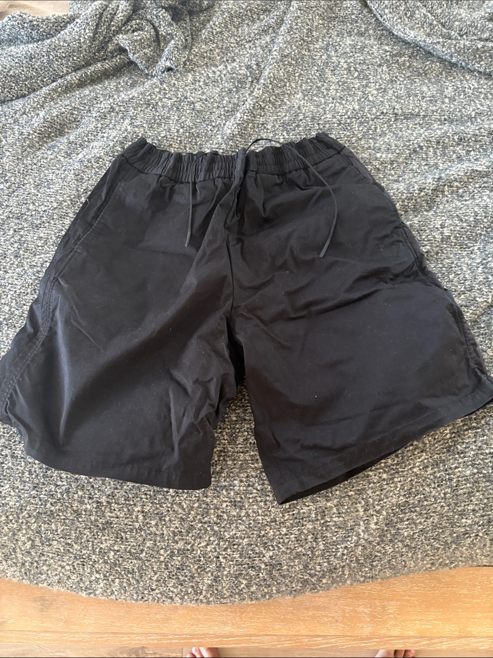 Moncler Black Pantalone Bermuda Drawstring Shorts